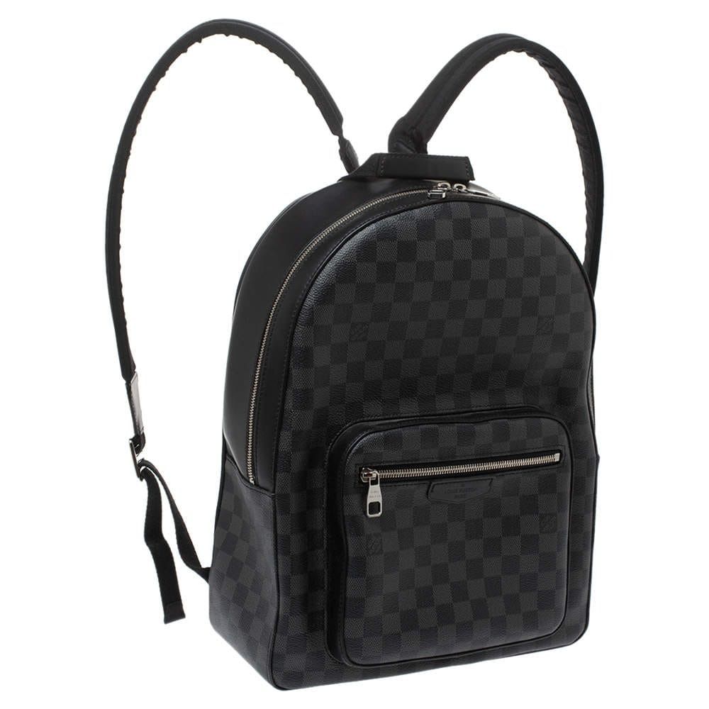 Louis Vuitton Josh Backpack Damier Graphite Pixel Gray in Coated Canvas  with Silver-tone - US