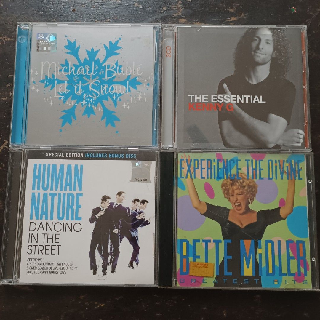 Preloved Original CD Albums - Michael Buble, Kenny G, Human Nature, Bette  Midler