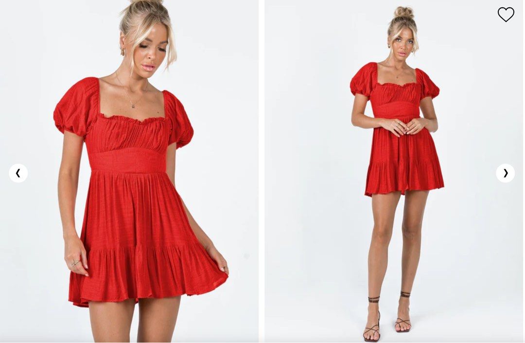 Princess Polly Red Evan Mini Dress, Women's Fashion, Dresses & Sets, Dresses  on Carousell