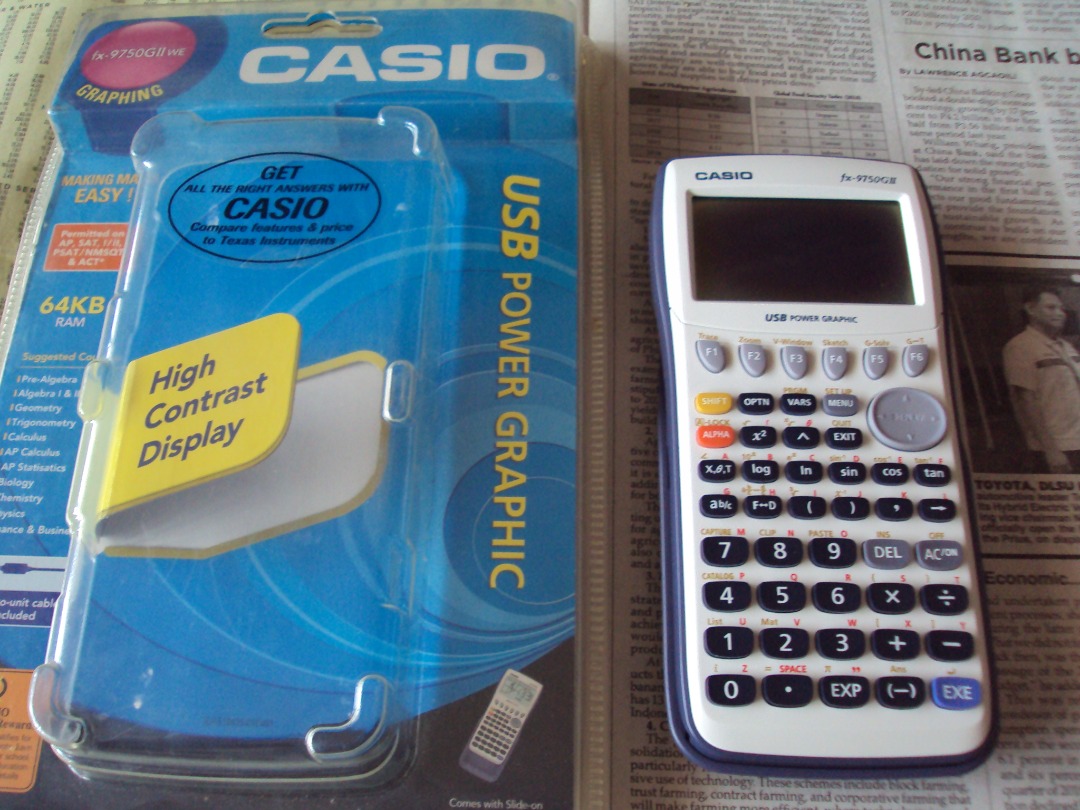 Programmable Calculator CASIO fx9750GIIWE Graphing, Computers & Tech, Office & Business