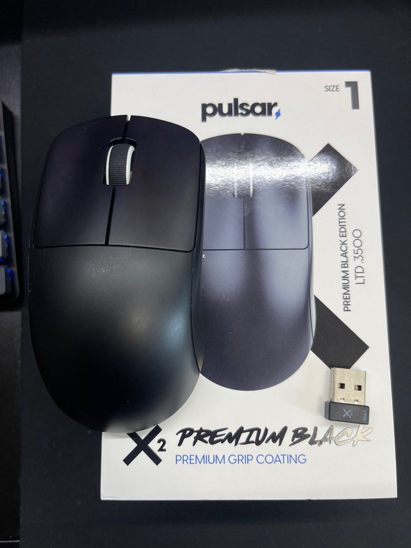 Pulsar X2 Mini Wireless 無線遊戲滑鼠(Premium Black), 電腦＆科技