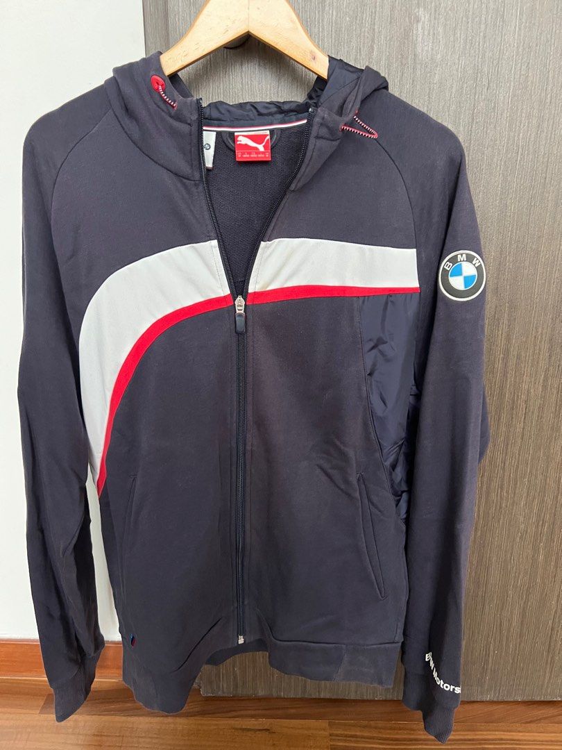 Puma BMW M blue zip vest size M Men s Fashion Tops Sets Vests on Carousell