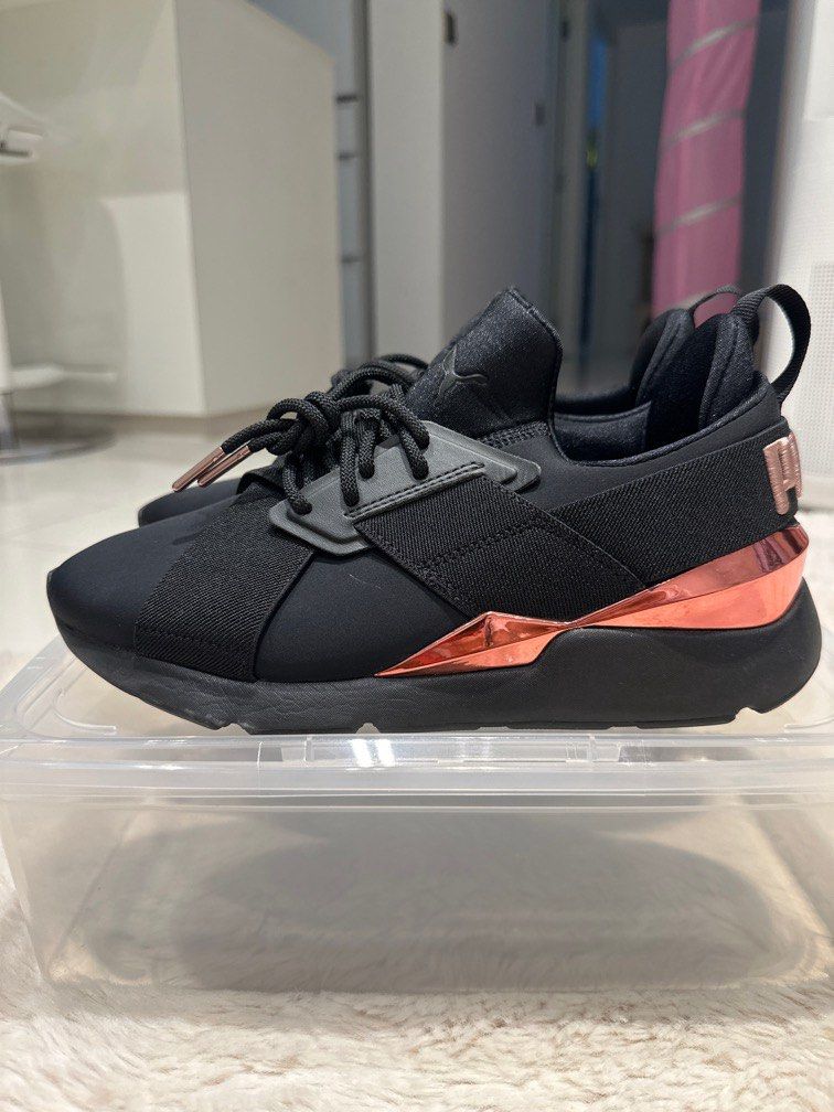 Puma Muse Metal Women s Trainers Women s Fashion Footwear Sneakers on Carousell