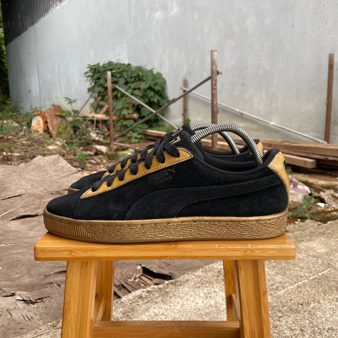 Puma Suede Classic Black Gold 7.5UK RM1OO