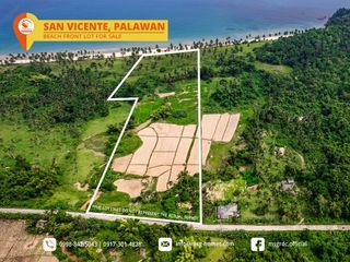 PVT2023-0048: Beach Front Lot for sale along San Vicente long beach in Palawan