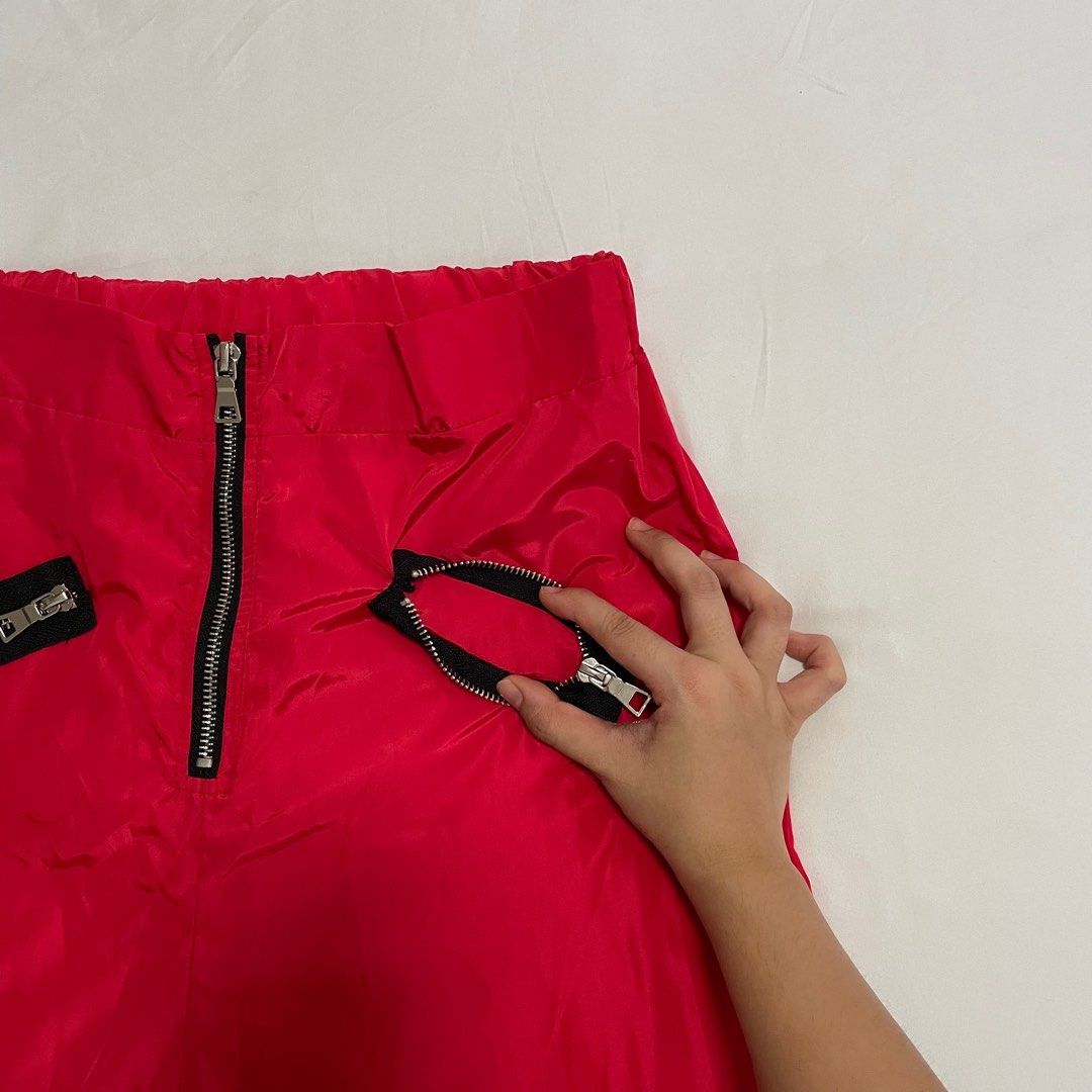 Red hotsell cargo jumpsuit
