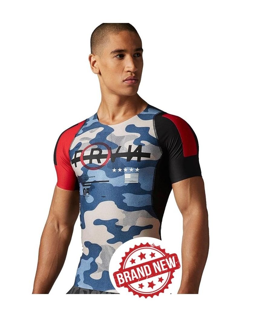 Reebok CrossFit Camo Compression Training Shirt Men s Fashion