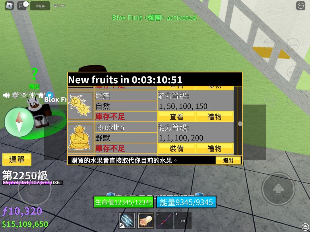 Blox Fruit Perm buddha/portal  roblox account, 電子遊戲, 遊戲機