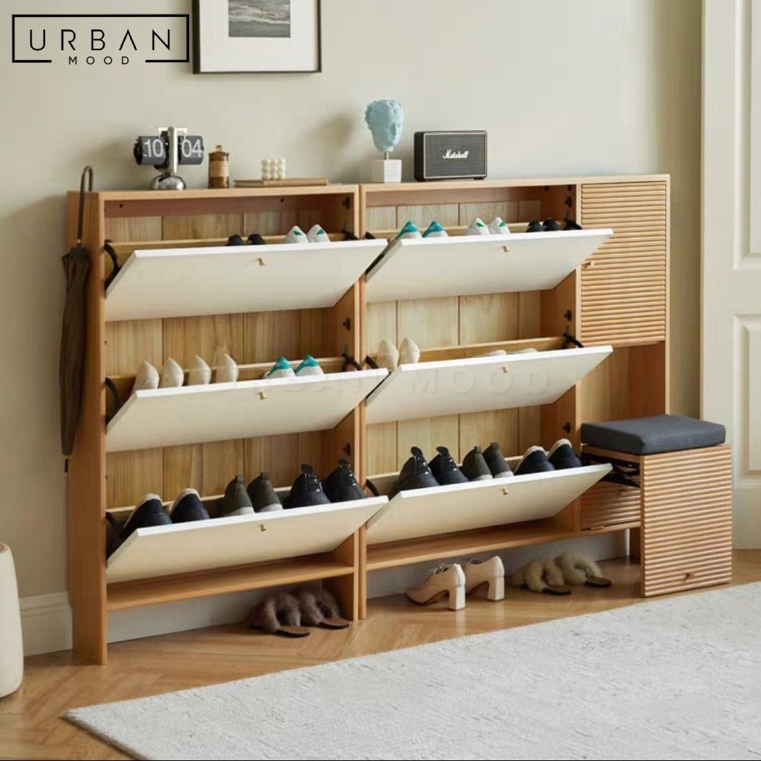 RODNEY Scandinavian Shoe Cabinet, Furniture & Home Living, Furniture ...