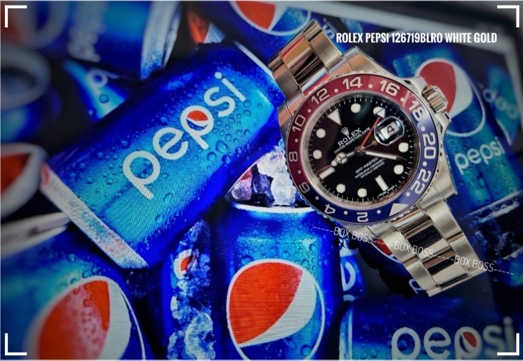 White gold on sale rolex pepsi