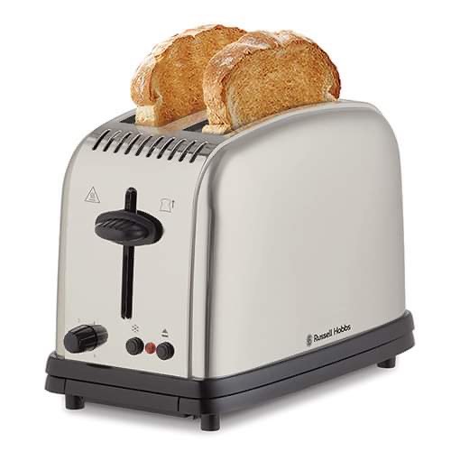 RUSSELL HOBBS RHT12 Classic 2 Slice Toaster Brushed, TV & Home