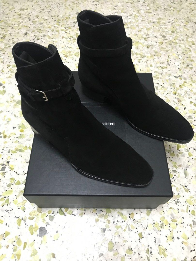Saint Laurent Wyatt 30 Jodhpur Boots Size 45