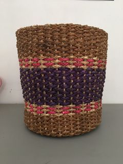 Seagrass/ abaca planter basket