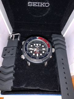 Seiko Arnie Pepsi Bezel Dive watch Padi Ana- Digi  Solar diver watch Battery Level 5