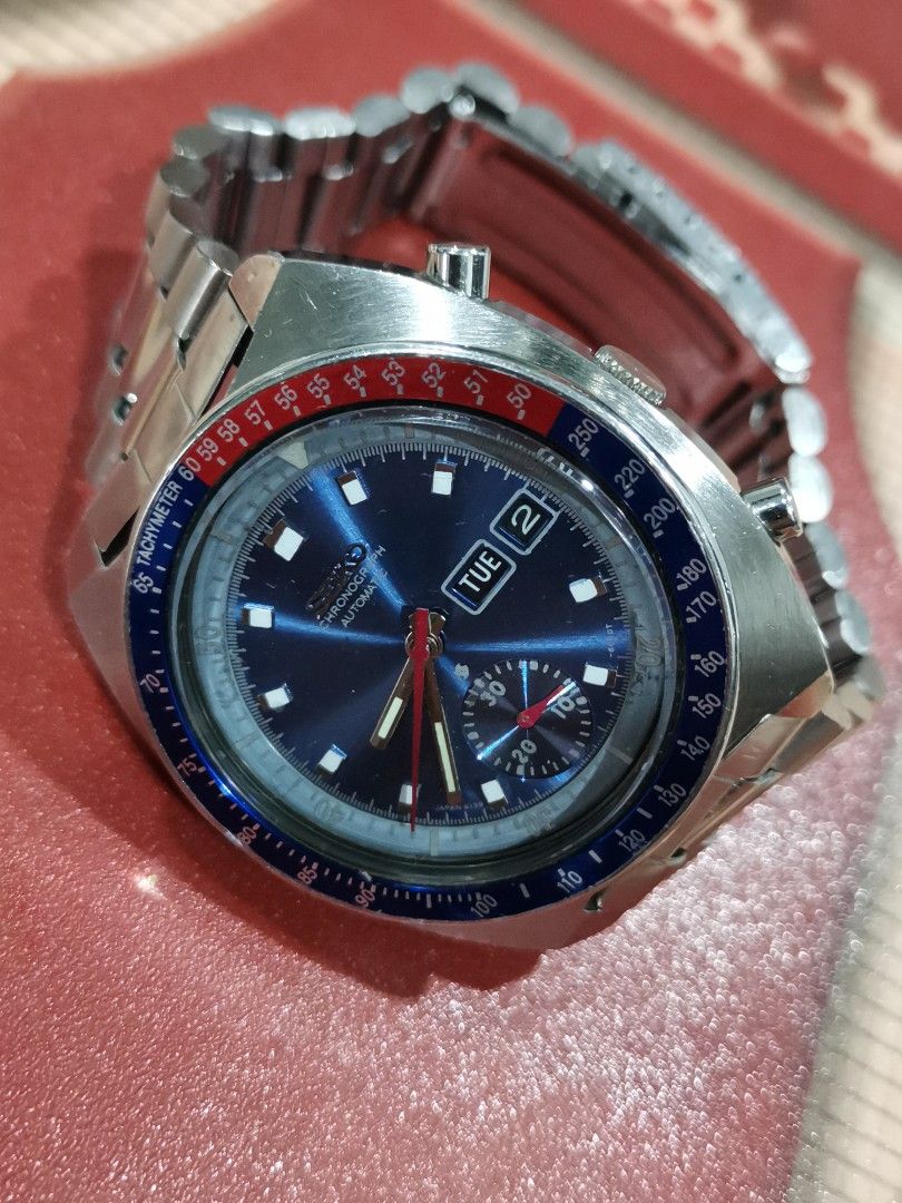 1643 Seiko Pepsi Chronograph Automatic Men s Fashion Watches