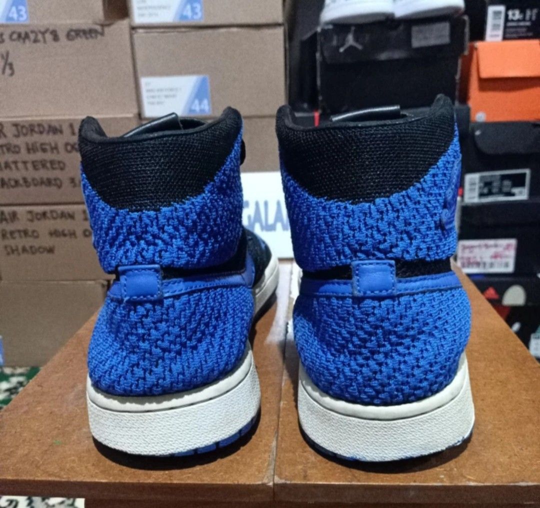 Sepatu Jordan Flyknit Blue Black Size 42,5 (RARE 🔥 ITEM)