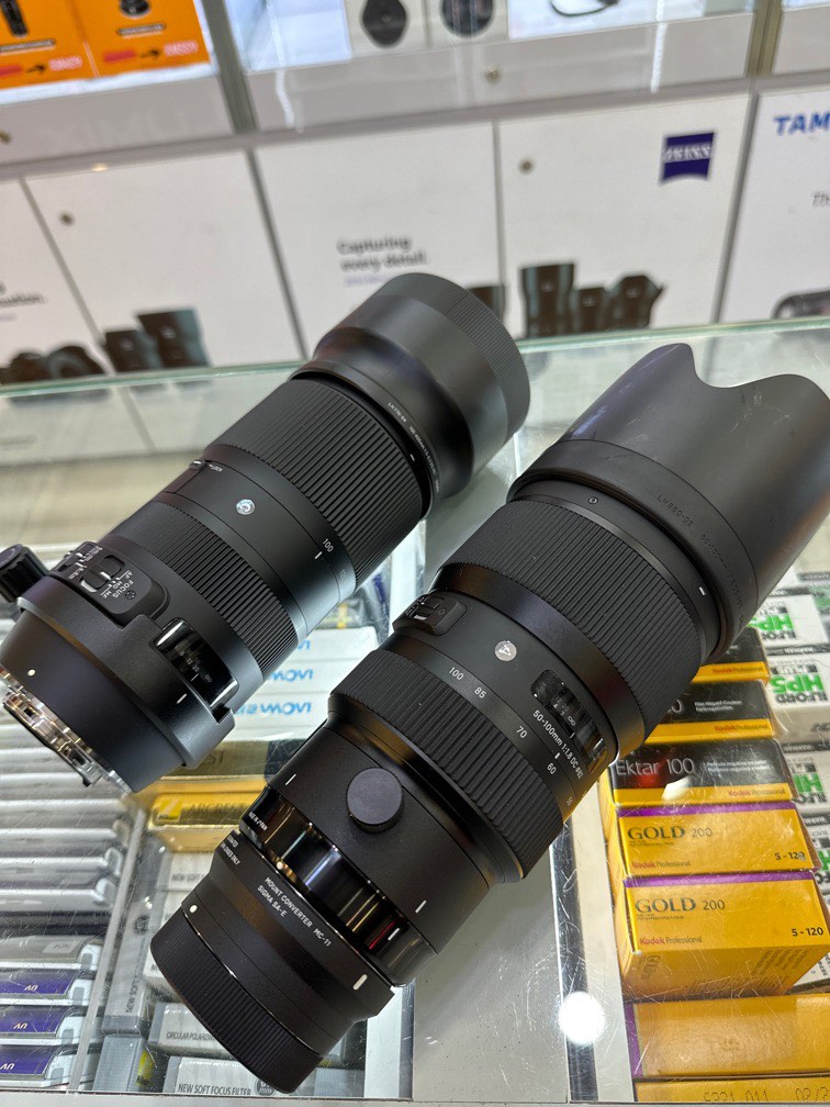 Sigma SA mount lens bundle 50100mm F1.8 + 100400mm F66.3 with (MC