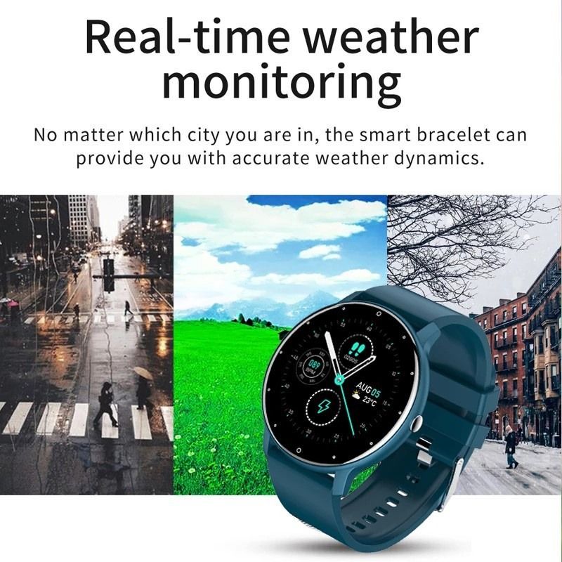Smart Watch Waterproof Fitness Tracker Full Touch Screen Multifunctional Sport Running Bluetooth Watch