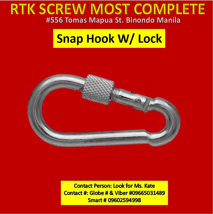 Snap hook with lock Carabiner on Carousell
