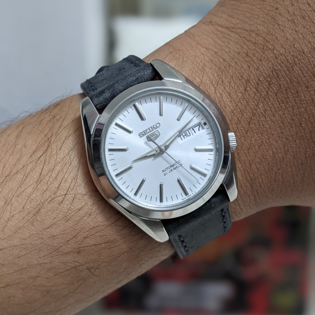 Seiko snkl41 outlet leather