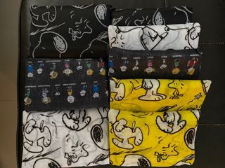 KAWS x Uniqlo x Peanuts Snoopy Pattern Tote Bag Beige