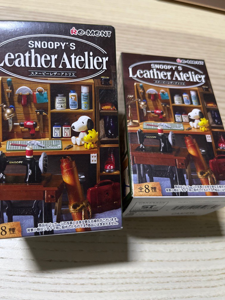 Snoopy's Leather atelier re-ment, Hobbies & Toys, Toys & Games on