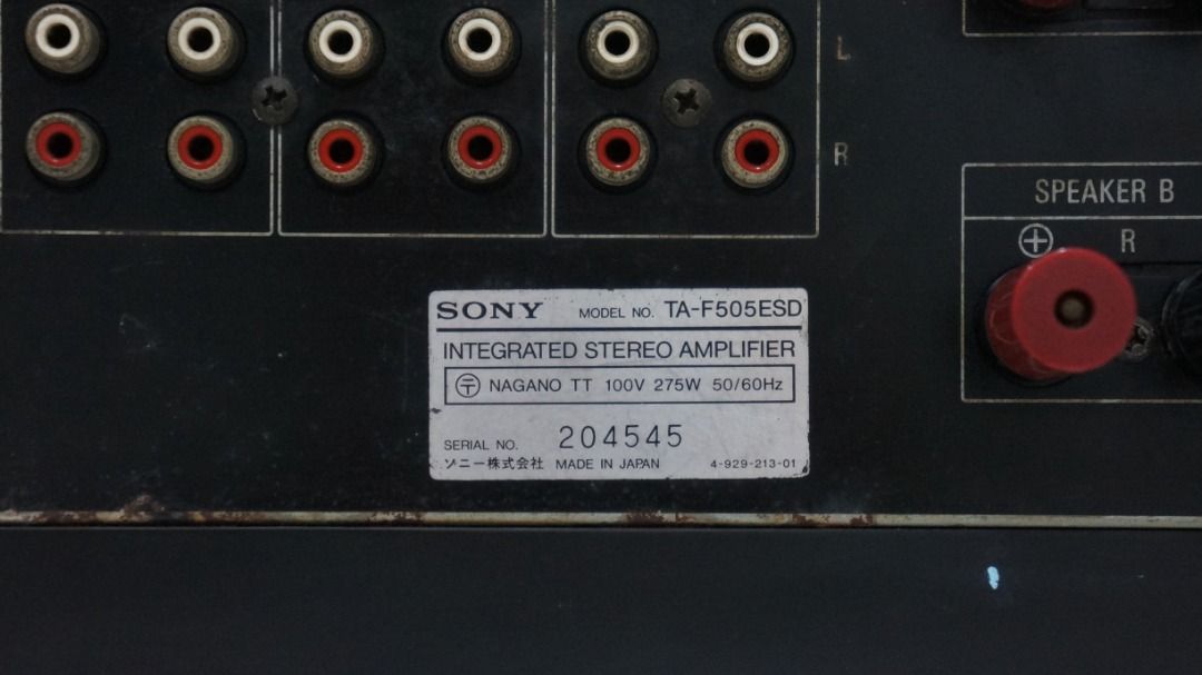 Sony TA-F505ESD Classic Integrated Stereo Amplifier (ES Sony TA-F505ESD Classic Integrated Stereo Amplifier (ES