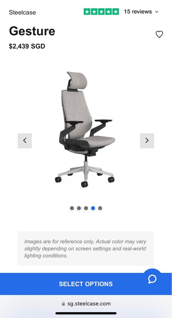 Steelcase gesture deals headrest only