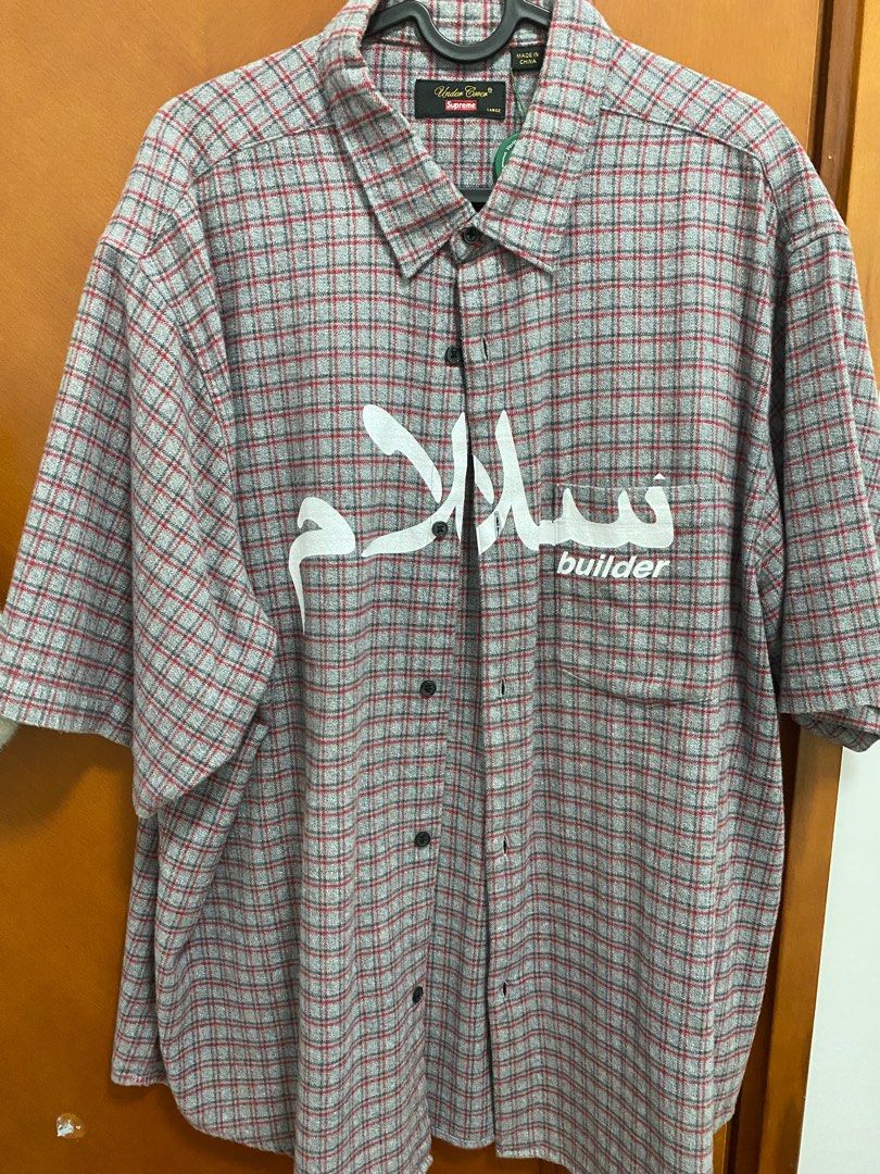SUPREME X UNDERCOVER S/S FLANNEL SHIRT SIZE L, 名牌, 服裝- Carousell