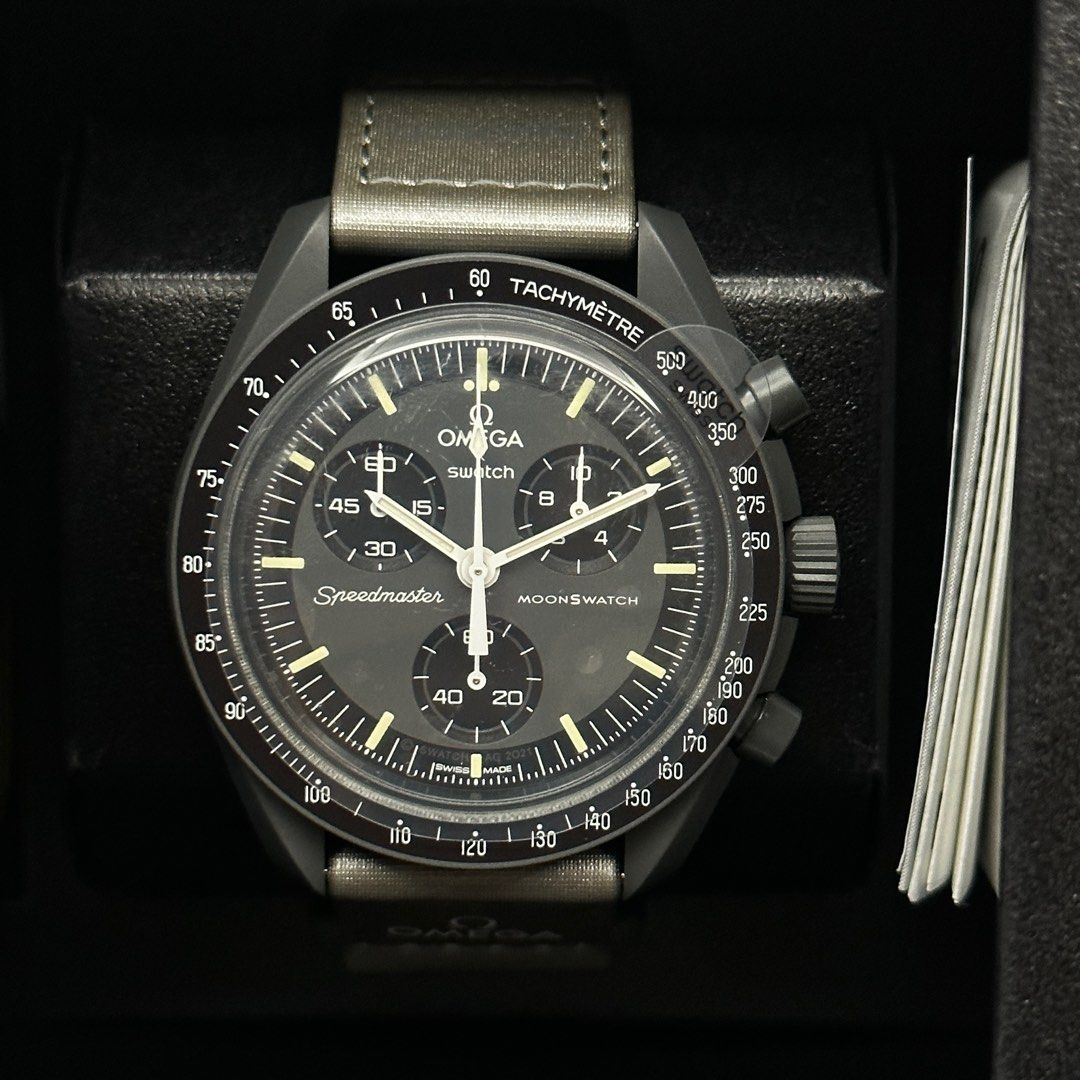 Swatch x Omega Moonswatch “Mercury” (Category: Luxury Watches) located in Makati City. Submitted by grail_luxury (Listing ID 1249556396, Image 1). Description: Swatch x Omega Moonswatch “Mercury ” Brand New Complete inclusions 2 Years Swatch Warranty 100% Legit Sept 2023 Local Release.