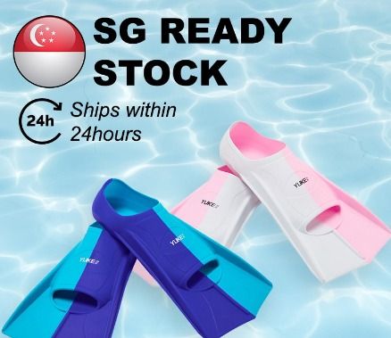 Swimming Flippers Fins Adult Kids Silicone Men Women Training Swim