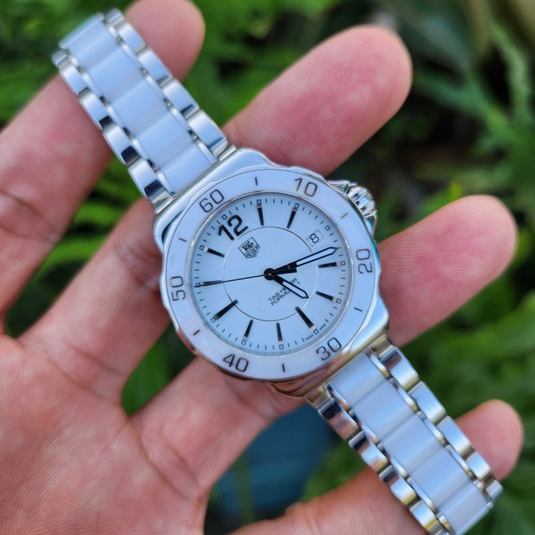 Tag Heuer F1 Ladies Ceramic White Dial Women s Fashion Watches