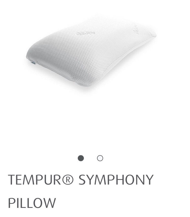 TEMPUR Symphony Pillow, Furniture & Home Living, Bedding & Towels on