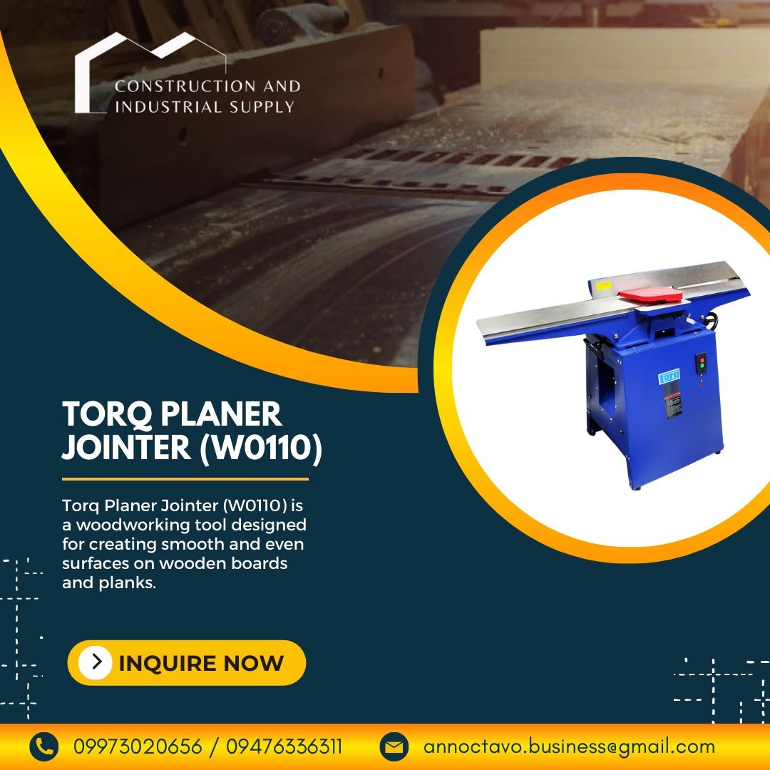 The Torq Planer Jointer (W0110) Woodworking Machine Planing And