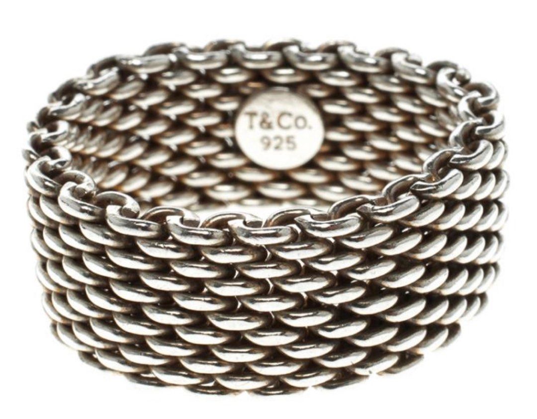 Tiffany and co store chain link ring