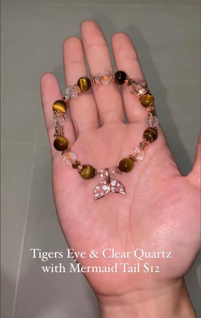 Tiger eye and best sale clear quartz