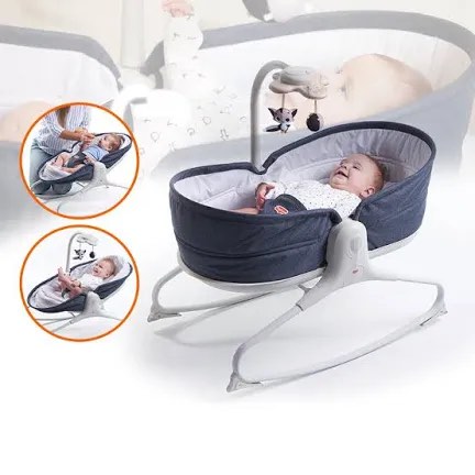 Tiny Love 3-in-1 Rocker Napper - Denim, Babies & Kids, Baby Nursery ...