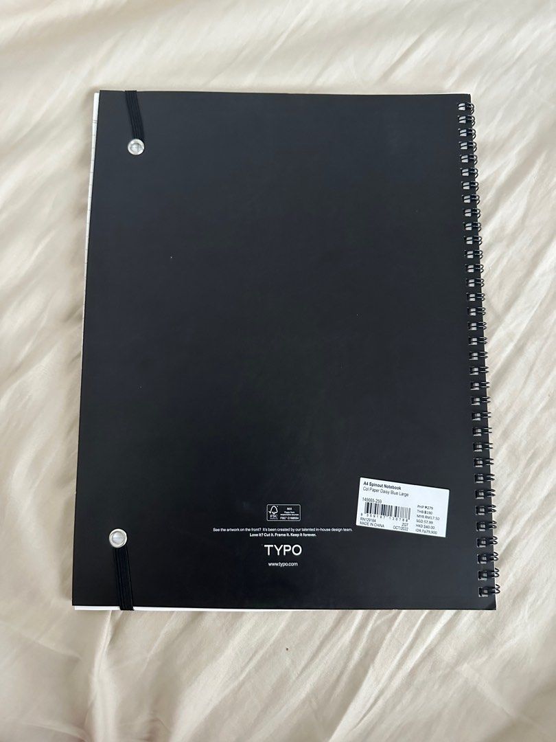 Typo A4 Spinout Notebook, Hobbies & Toys, Stationary & Craft ...