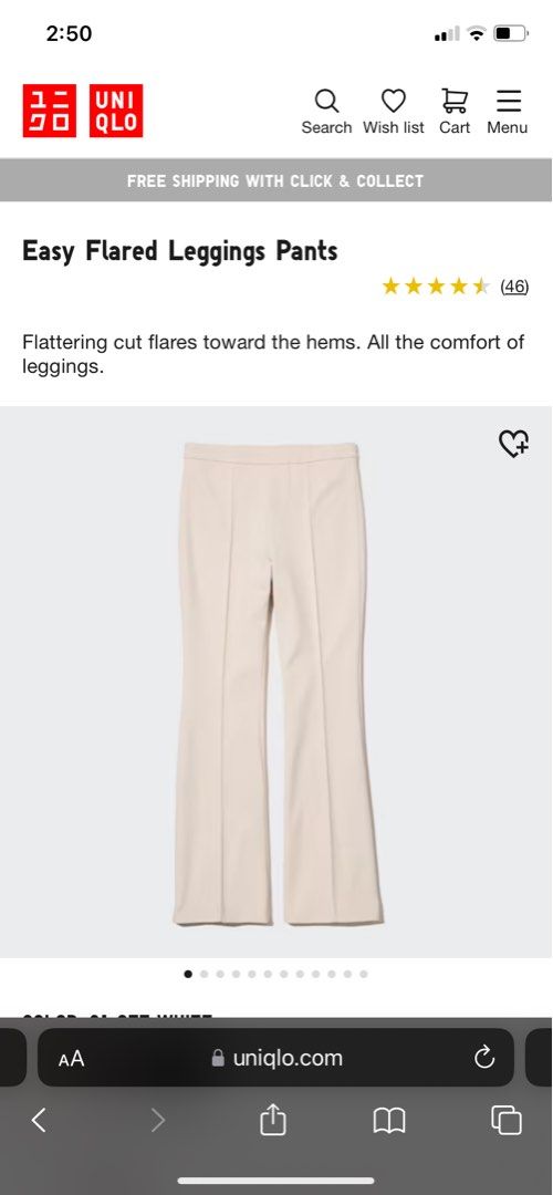 Uniqlo Easy Flare Leggings Pants, Women's Fashion, Bottoms, Other