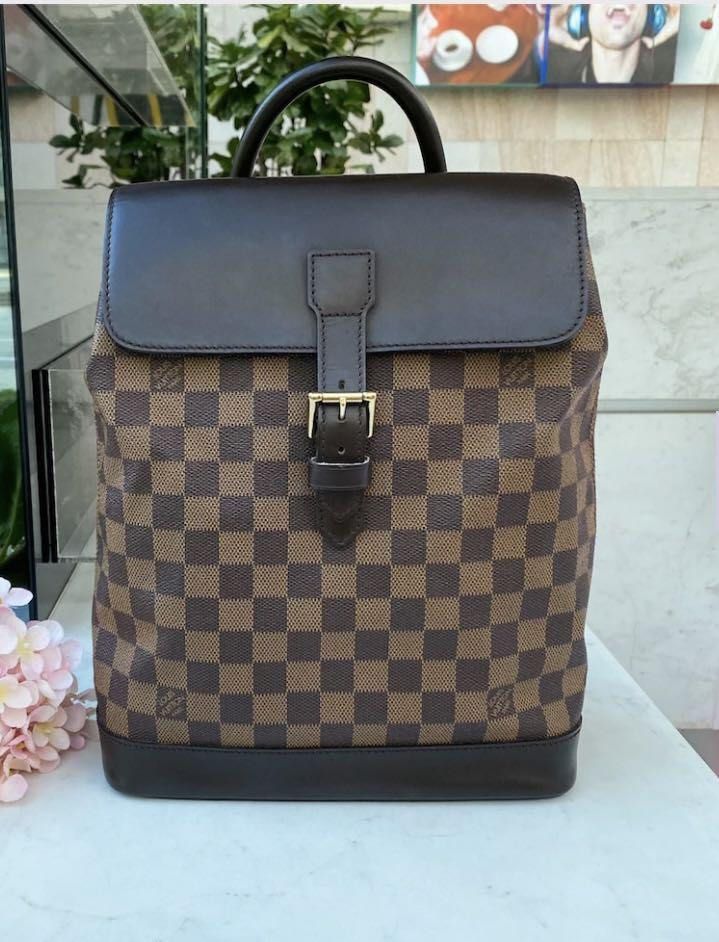 Louis Vuitton Vintage - Damier Ebene Soho Backpack - Brown