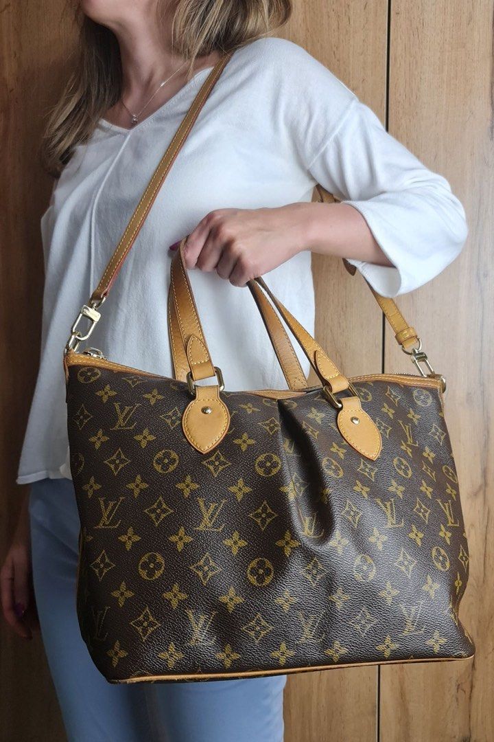 LV PALERMO MM MONOGRAM TWO WAY BAG, Luxury, Bags & Wallets on Carousell