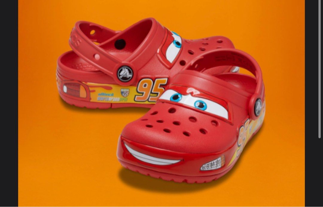 (US W9) Lightning McQueen Crocs, Women's Fashion, Footwear, Sneakers on
