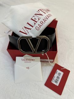 Valentino V logo belt