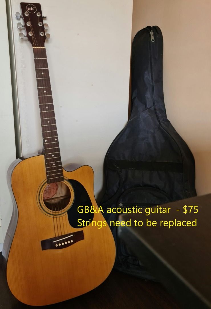 Very Nice Acoustic Guitar Hobbies Toys Music Media Musical Instruments on Carousell