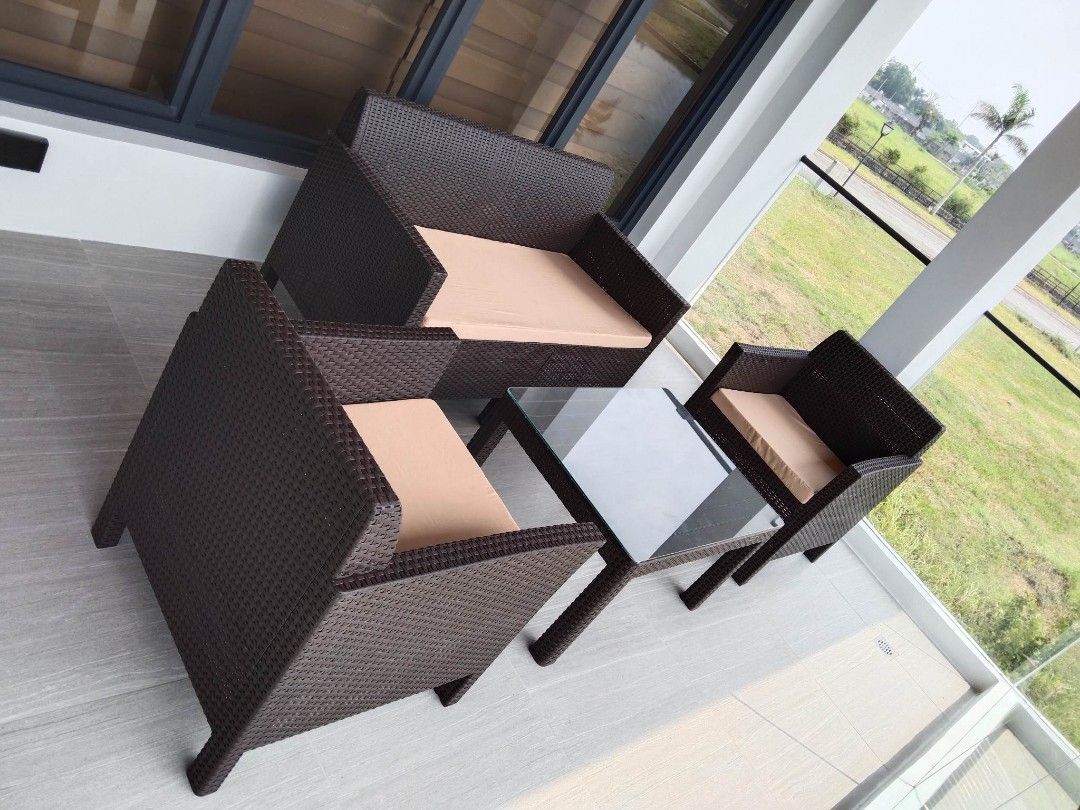 vintage rattan sala set 2seater set (Category: Sofas) located in Cavite. Submitted by eiggeranepol (Listing ID 1249623138, Image 2). Description: 🤎JOLLY VINTAGE SALA SET🤎 1-TWO SEATER CHAIR 2-SINGLE CHAIR 1-COFFEE TABLE JOLLY RATTAN SALA SET GOOD FOR OUTSIDE OR INDOOR USE WITH FREE JOLLY FOAM FEATURES: HEAVY DUTY WEATHER PROOF EASY TO CLEAN EASY TO ASSEMBLE RATTAN TEXTURE PATTERN DESIGN ✅ALL BRANDNEW ✨WE DELIVER IN LAS PIÑAS, PARAÑAQUE, MUNTINL