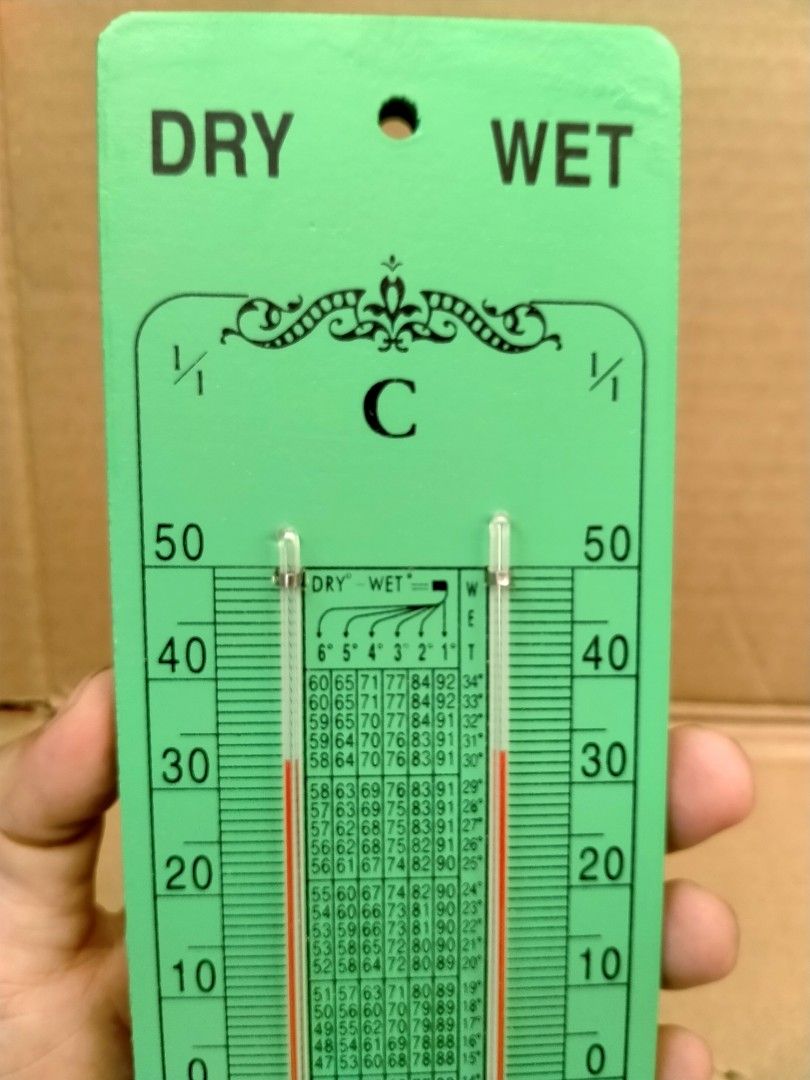 Wet and Dry Bulb Thermometer Masons Hygrometer - IMPA 370251 ...