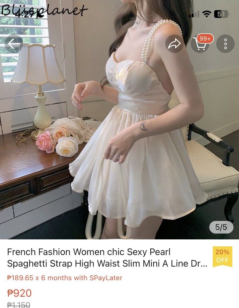 Mini store dress shopee