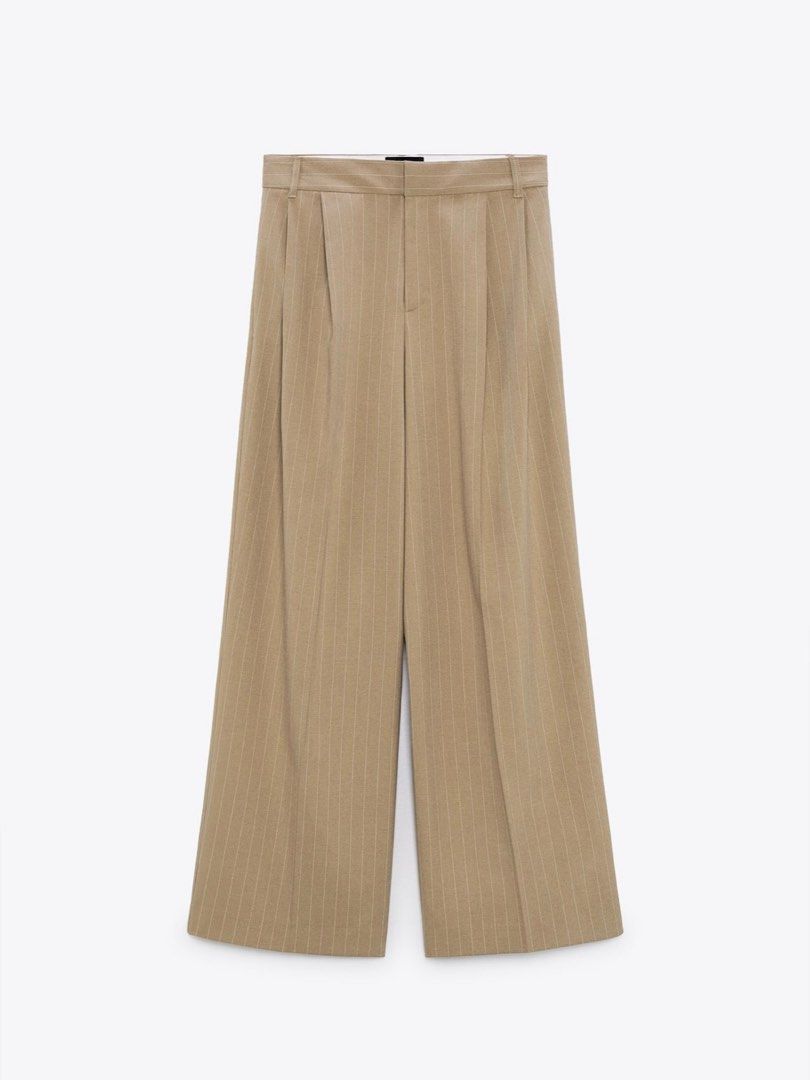 zara full length trousers dad pants, Women's Fashion, Bottoms, Other  Bottoms on Carousell