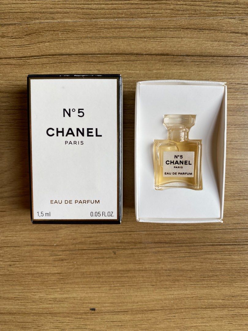 100% Authentic Chanel N5 Eau de Parfum miniature EDP 1.5ml mini perfume -  New with box 🔴 Free shipping to West Malaysia, Beauty & Personal Care,  Fragrance & Deodorants on Carousell