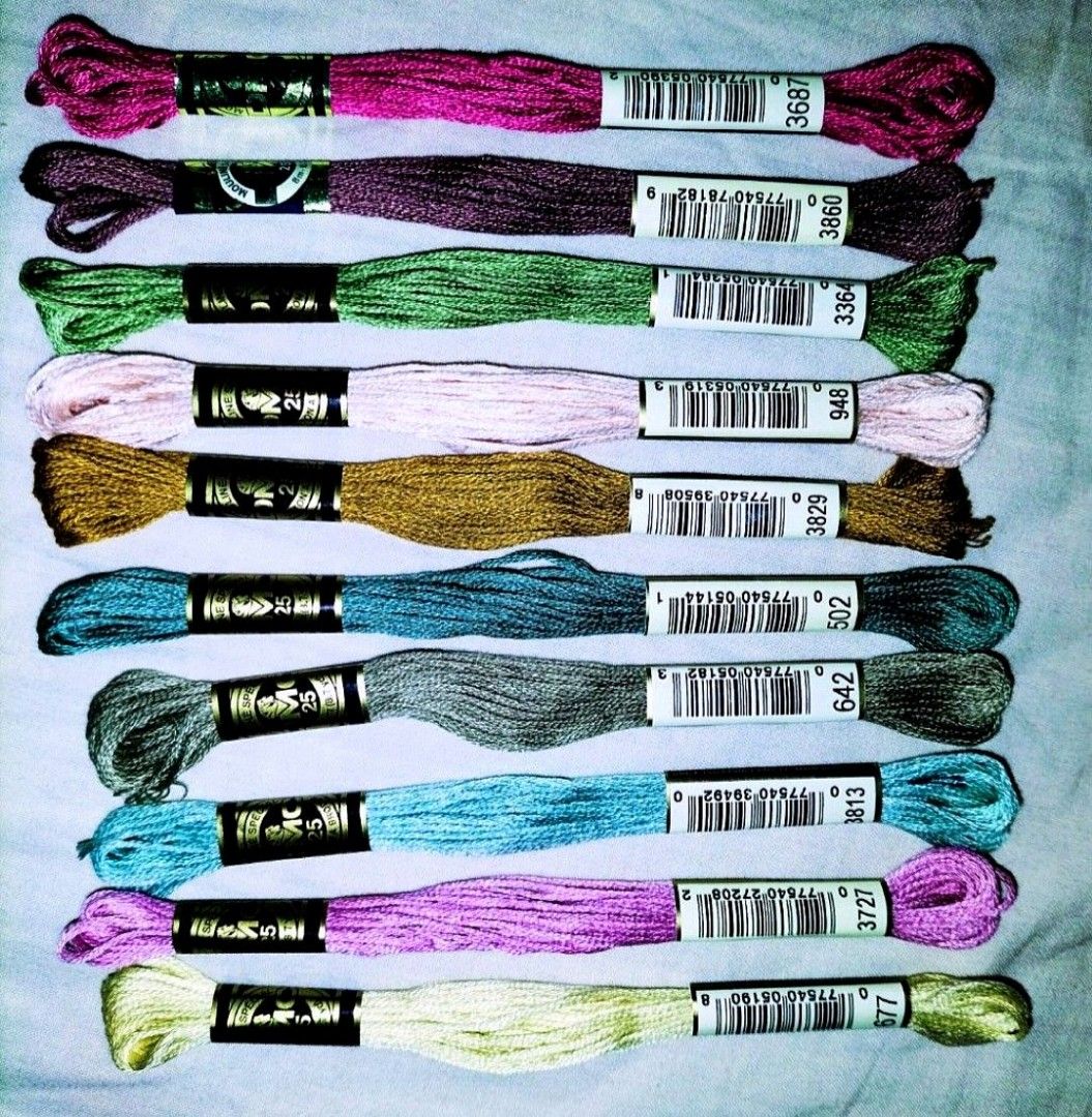 . (Category: Other Stationery & Craft) located in Singapore. Submitted by tkftc (Listing ID 1249715837, Image 1). Description: 10 DMC threads.
